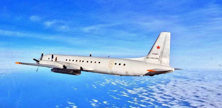 Ił-20 został przechwycony przez polskie myśliwce (fot. Dowództwo Operacyjne RSZ)