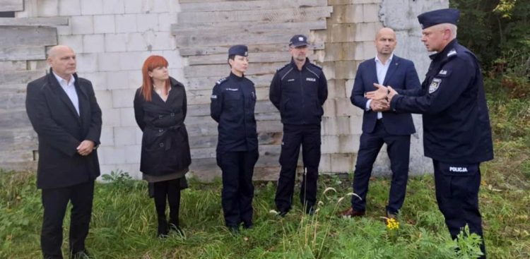 Miejsce, w którym powstanie komisariat w Cedrach Wielkich (fot. Pomorska Policja)