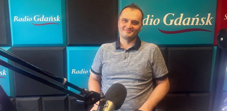 Remigiusz Szymon, czyli kurier, który napisał książkę (fot. Radio Gdańsk/Joanna Merecka-Łotysz)