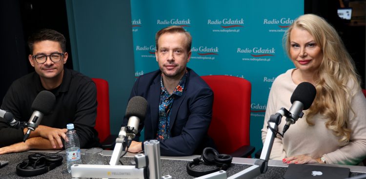 Mateusz Błażewicz, Piotr Olejarczyk i Grażyna Bojarska-Dreher (fot. Radio Gdańsk/Adrian Kasprzycki)