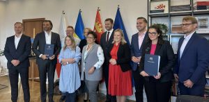 Podpisanie umowy partnerstwa publiczno-prywatnego dot. inwestycji w dzielnicy Gdańsk-Chełm, 10.11.2025 r. (fot. Radio Gdańsk/Oskar Bąk)