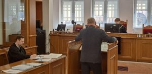 Rafał Jażdżewski w sądzie, zdjęcie archiwalne (fot. Radio Gdańsk/Grzegorz Armatowski)