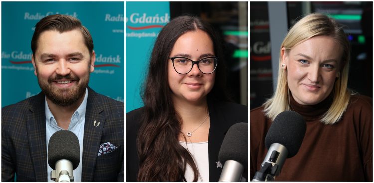 Wojciech Tomaszewicz, Liwia Karwat i dr Agata Ruźniak-Lubocka (fot. Radio Gdańsk/Adrian Kasprzycki)