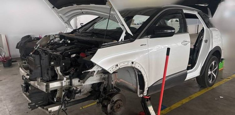 Złodziejska "dziupla" odkryta przez policjantów z Lęborka (fot. KPP w Lęborku)