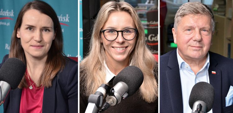 Agnieszka Pomaska, Agnieszka Buczyńska, Piotr Karczewski (Fot. Radio Gdańsk)