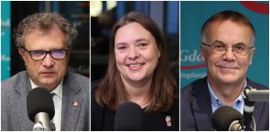 Od lewej: Jacek Karnowski, Anna Górska, Jarosław Sellin (fot. M.Pacześniak/Radio Gdańsk)