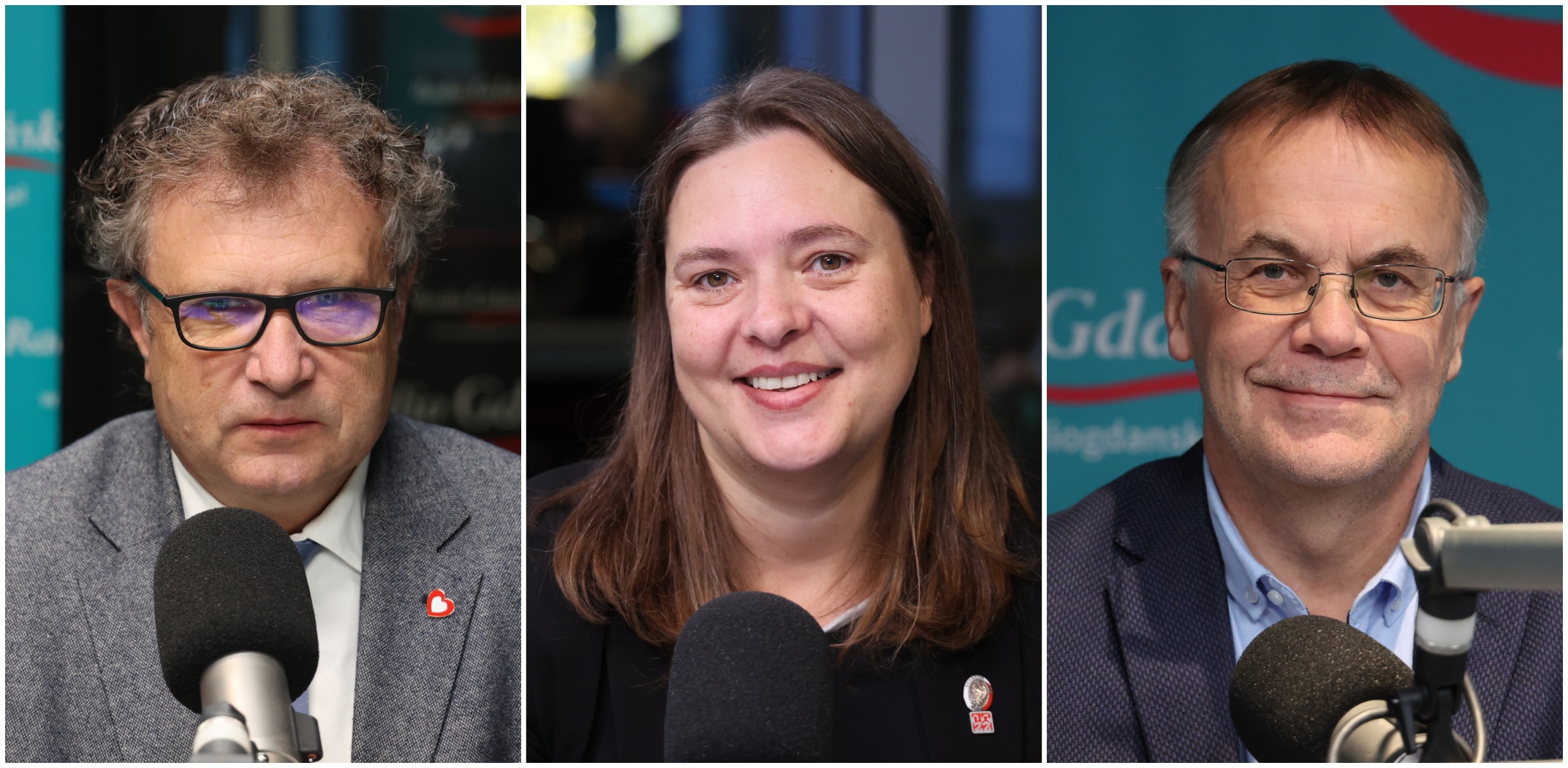 Od lewej: Jacek Karnowski, Anna Górska, Jarosław Sellin (fot. M.Pacześniak/Radio Gdańsk)