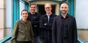 Anna Kądziela-Grubman, Michał Grubman, Tomasz Żółtowski, dr Piotr Kurpiewski (fot. Radio Gdańsk/Martyna Krawcewicz)