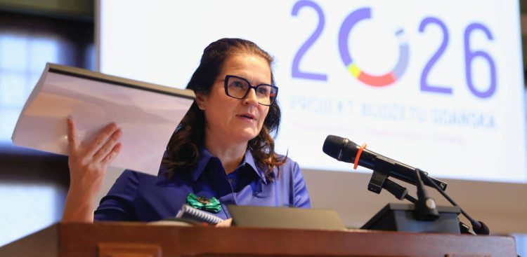 Prezydent Gdańska Aleksandra Dulkiewicz, przekazanie budżetu na rok 2026 ((fot. Dominik Paszliński/gdansk.pl)