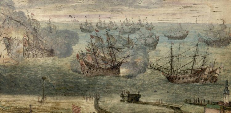 Bitwa pod Oliwą (1627) ze sztambucha Heinricha Böhme (1638) (fot. Wikimedia Commons)