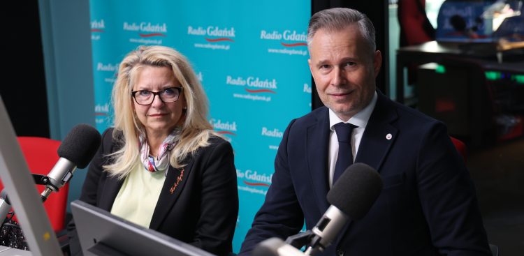 Małgorzata Tobiszewska i Radosław Stojek (fot. Radio Gdańsk/Adrian Kasprzycki)