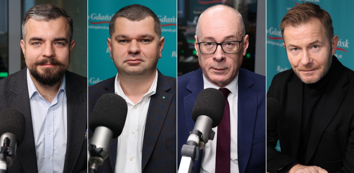 Michał Urbaniak, Adam Gawrylik, Kazimierz Koralewski, Ryszard Świlski (fot. Radio Gdańsk/Martyna Krawcewicz)