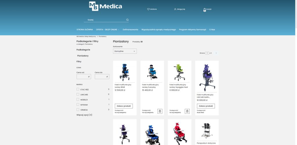 Pionizatory - Sklep ortopedyczny MB Medica