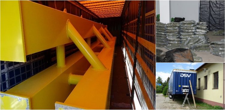 W imitacji stalowej konstrukcji mostu gangsterzy przemycili z Hiszpanii do Polski dwie tony marihuany  (fot. Prokuratura Regionalna w Gdańsku)