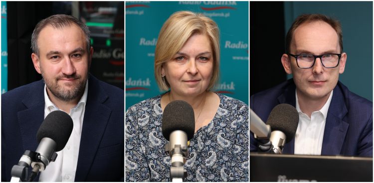 Tomasz Augustyniak, Beata Zastawna i Jakub Ubych (fot. Radio Gdańsk/Adrian Kasprzycki)