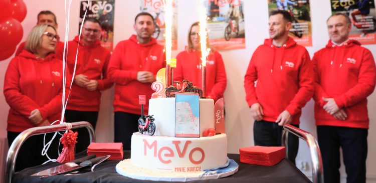 Druga rocznica uruchomienia systemu roweru miejskiego Mevo (fot. Dominik Paszliński/gdansk.pl)