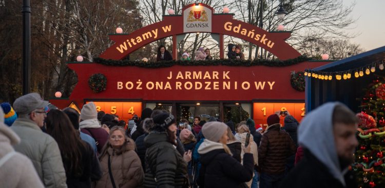 Ceremonia otwarcia Gdańskiego Jarmarku Bożonarodzeniowego. 22.11.2025 (fot. Paweł Marcinko / KFP)