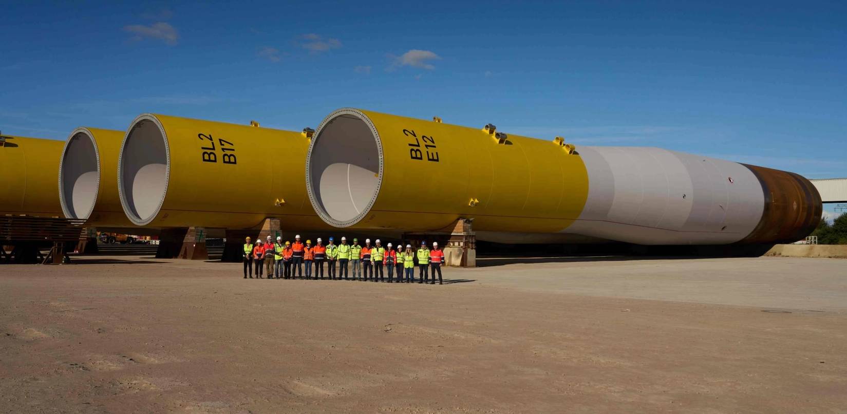 Monopale pod turbiny farmy wiatrowej Baltica 2 (fot. PGE Baltica)