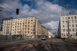 Gdynia, skrzyżowanie aleja Marszałka Piłsudskiego, ul. Świętojańska (fot. Anna Rezulak / KFP)