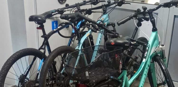 Odzyskane przez policję rowery (fot. Komenda Powiatowa Policji w Wejherowie)