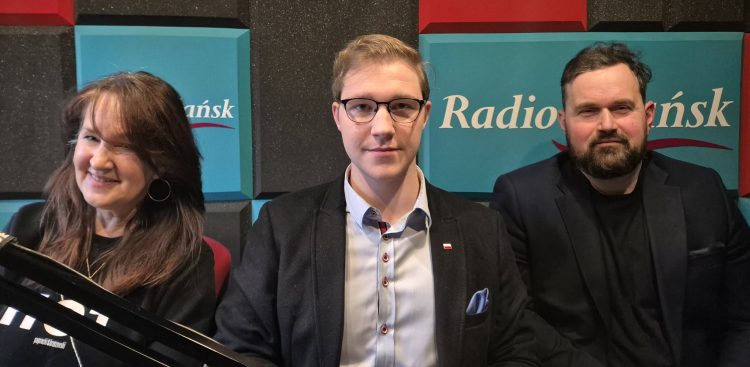 Małgorzata Lenart, Kacper Moroz, Paweł Szewczyk (fot. Radio Gdańsk/Przemysław Woś)