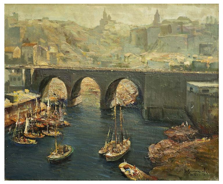 Marsylia, 1959, olej / płótno, 85 x 70 cm, wł. prywatna (fot. Muzeum Miasta Gdyni)