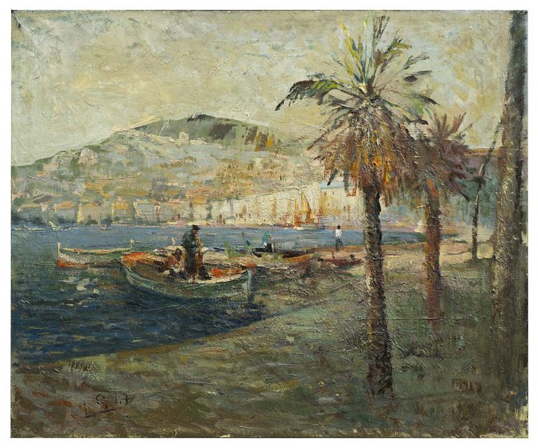 Split, 1956, olej / płótno, 70 x 86 cm, wł. prywatna (fot. Muzeum Miasta Gdyni)