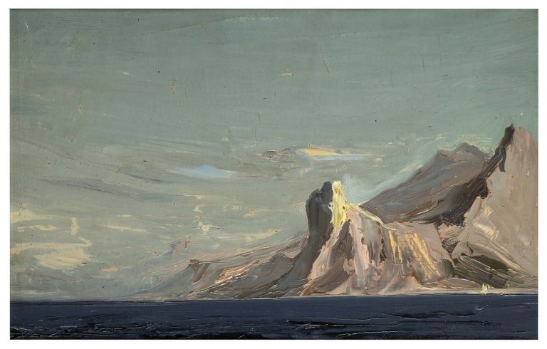 Przylądek św. Wita, 1956, olej /papier, 23,5 x 34 cm, wł. prywatna (fot. Muzeum Miasta Gdyni)