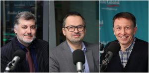 Artur Dziambor, Marcin Horała i Patryk Gabriel (fot. Radio Gdańsk/Adrian Kasprzycki)