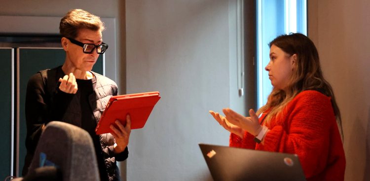 Danuta Stenka i Tatiana Slowi (fot. Radio Gdańsk/Adrian Kasprzycki)