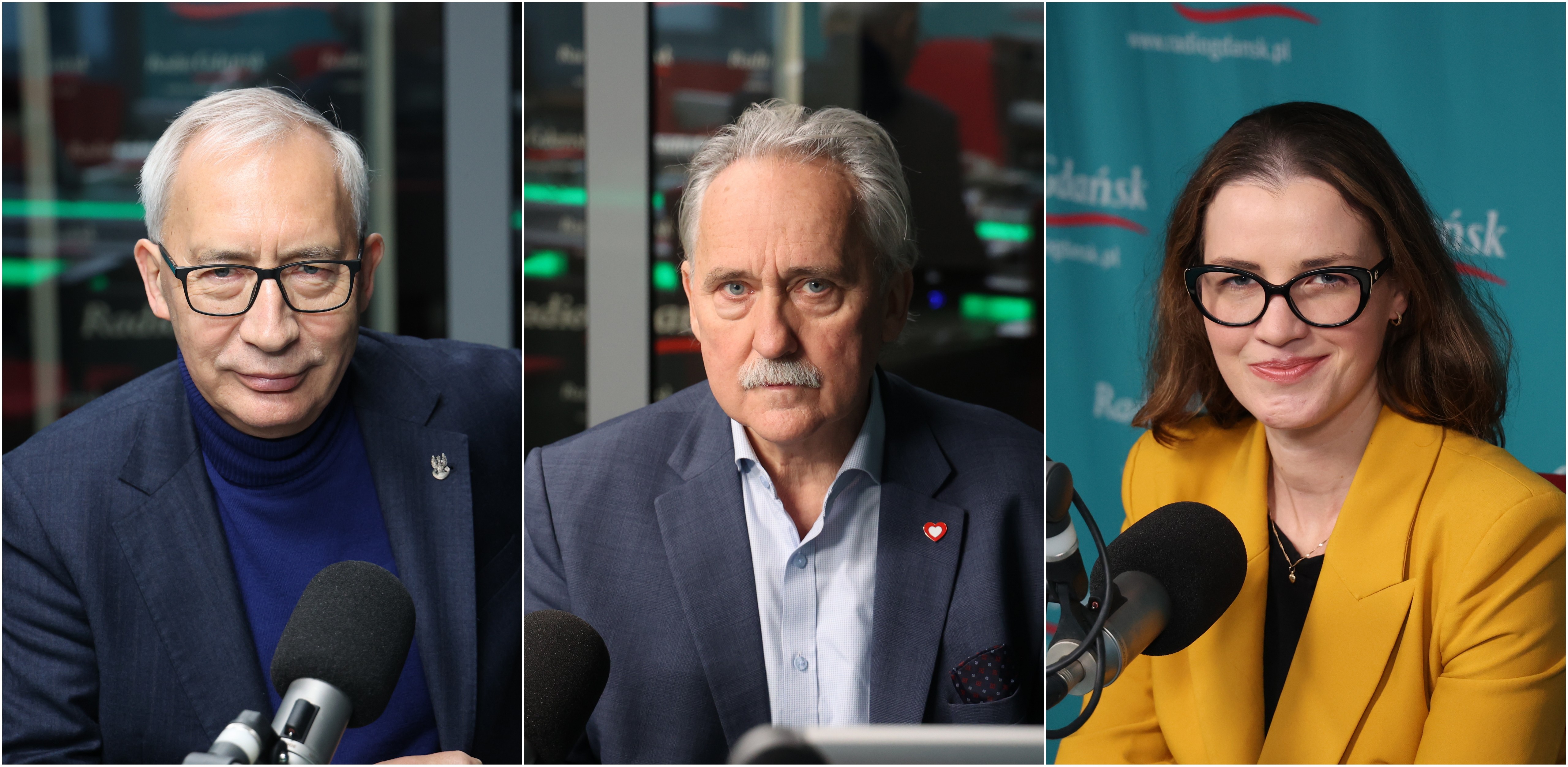 Kazimierz Smoliński, Leszek Czarnobaj i Wioleta Tomczak (fot. Radio Gdańsk/Adrian Kasprzycki)