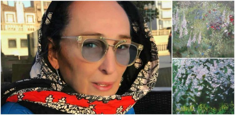 Krystyna Suchwałło i jej prace (fot. archiwum prywatne)