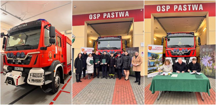 Remiza OSP w Pastwie. Podpisanie umowy z WFOŚiGW w Gdańsku (fot. WFOŚiGW w Gdańsku)
