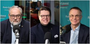 Piotr Adamowicz, Krzysztof Szymański i Jarosław Sellin (fot. Radio Gdańsk/Adrian Kasprzycki)