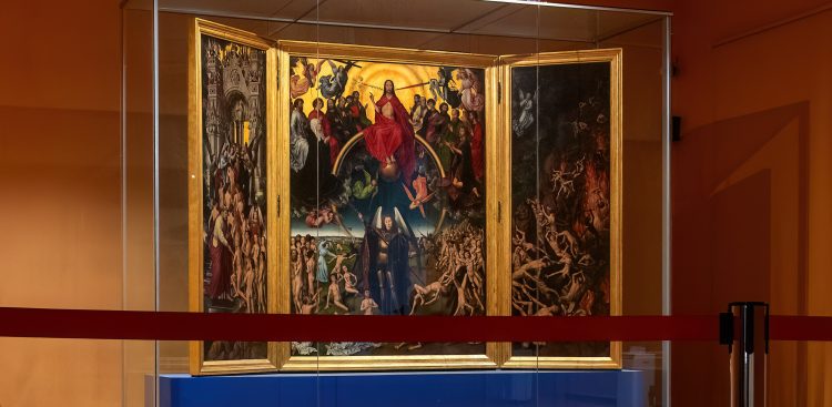 Obraz Hansa Memlinga "Sąd Ostateczny" (fot. Daniel Słoboda / KFP)