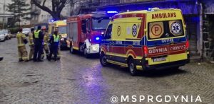 Zatrucie czadem w Gdyni, 03.12.2025 r. (fot. Miejska Stacja Pogotowia Ratunkowego w Gdyni)