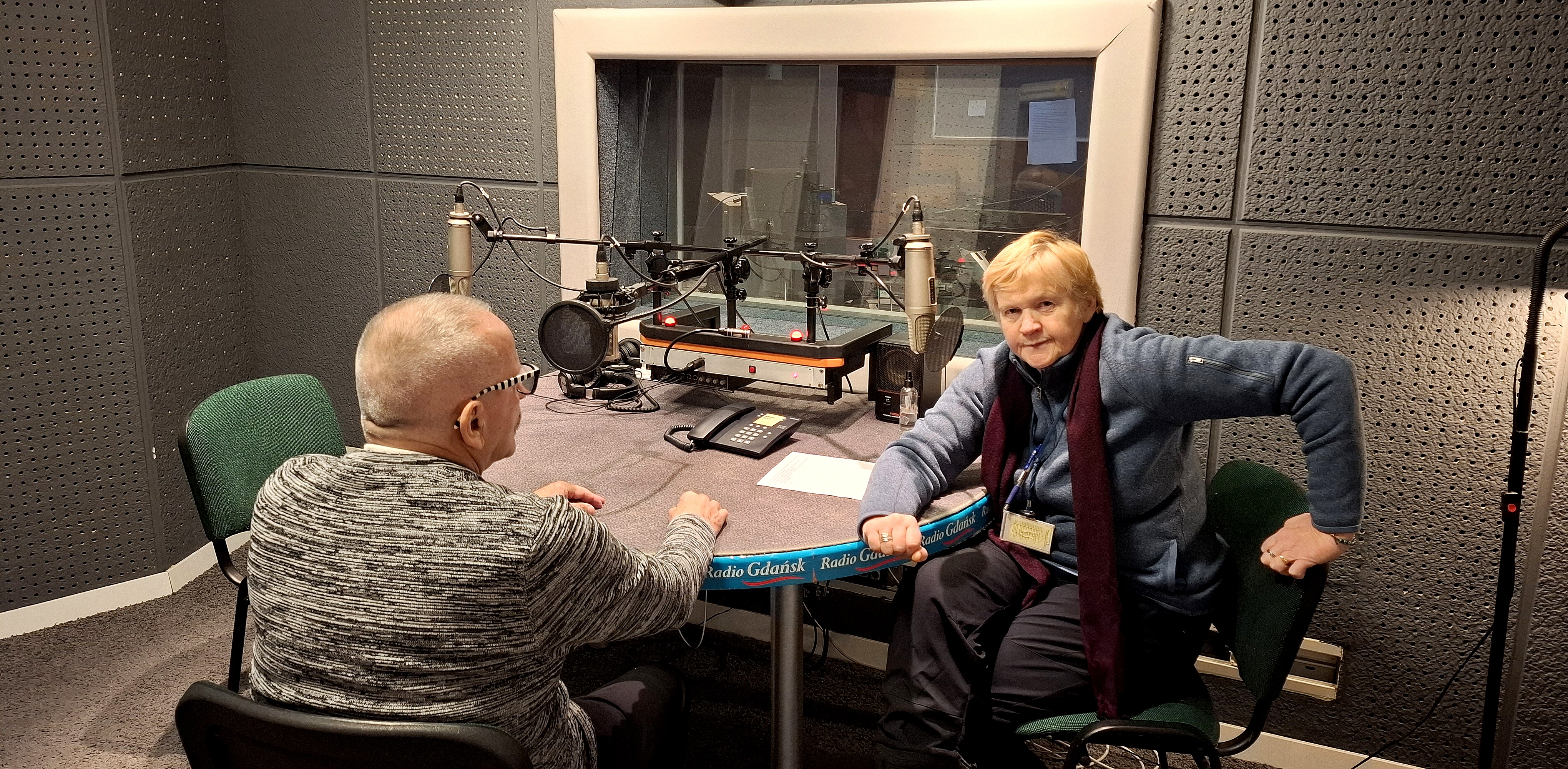Pan Ryszard i Anna Rębas (fot. Radio Gdańsk)