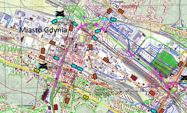 Mapa projektowa(mat. GDDKiA)