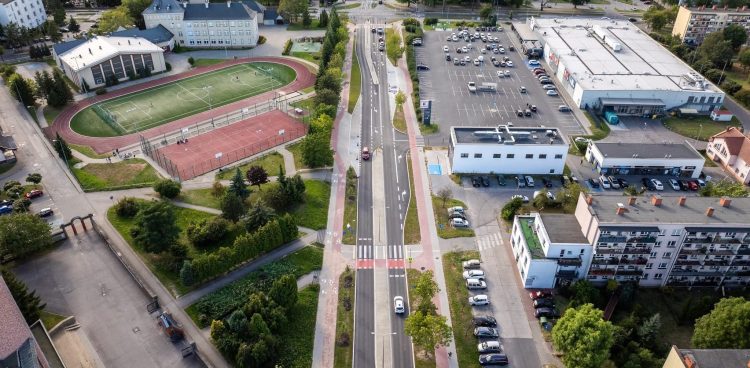 Chojnice z lotu ptaka (fot. Radio Gdańsk/Łukasz Kosik)