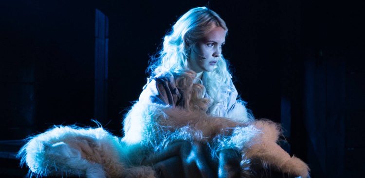 Teatr Wybrzeże. Próba medialna spektaklu „Potop". Nz. Katarzyna Borkowska. 28.03.2025 r. (fot. Anna Rezulak / KFP)