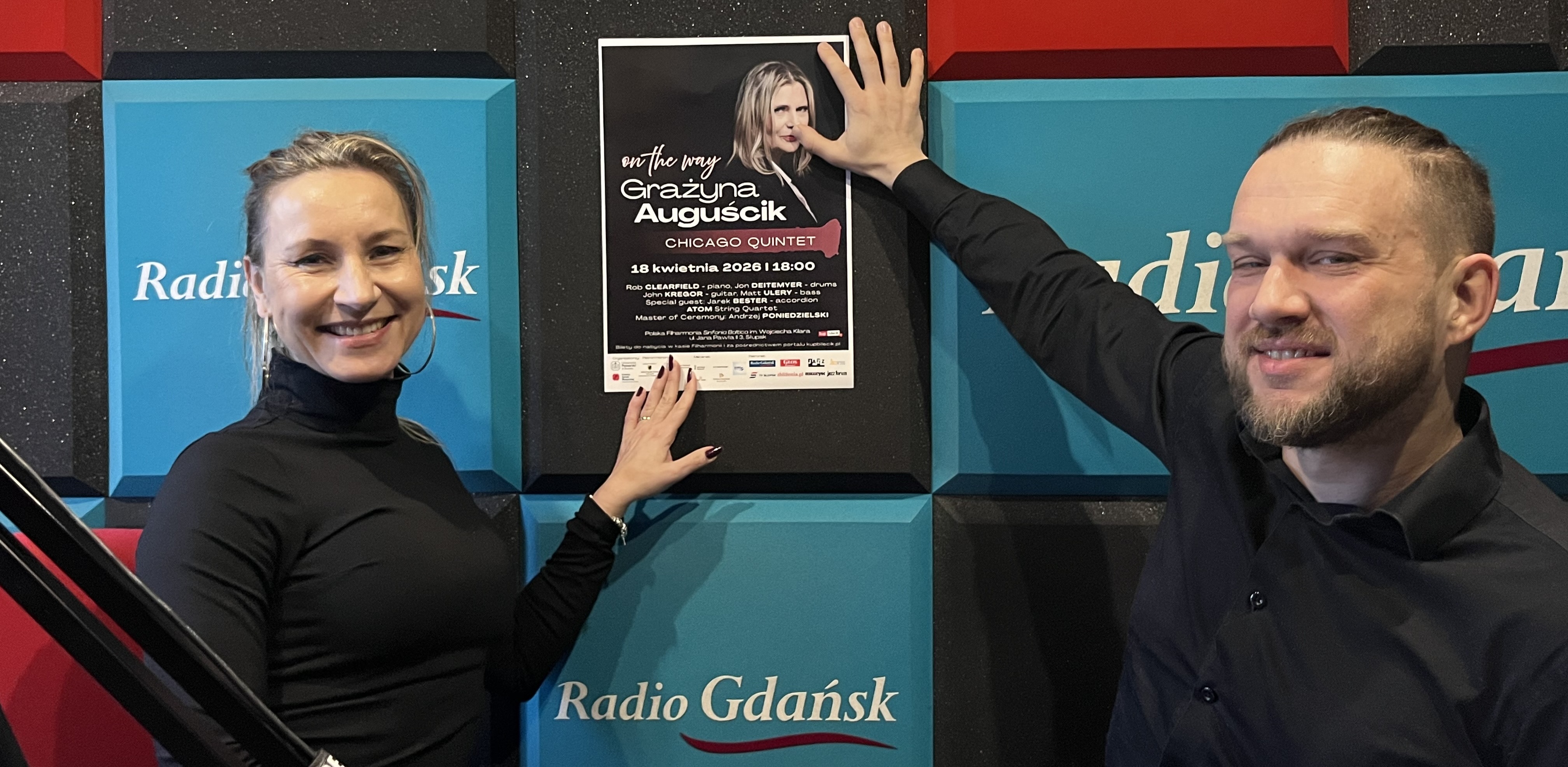 Katarzyna Wyporska- Wawrzczak oraz Łukasz Jankowski (fot. Radio Gdańsk/Joanna Merecka-Łotysz)