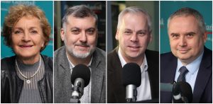 Magdalena Kołodziejczak, Artur Dziambor, Karol Rabenda i Przemysław Olczyk (fot. Radio Gdańsk/Adrian Kasprzycki)