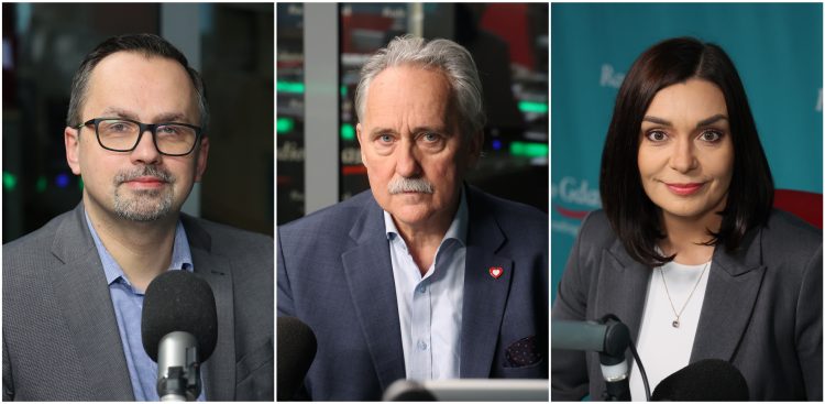 Marcin Horała, Leszek Czarnobaj i Magdalena Sroka (fot. Radio Gdańsk/Adrian Kasprzycki)