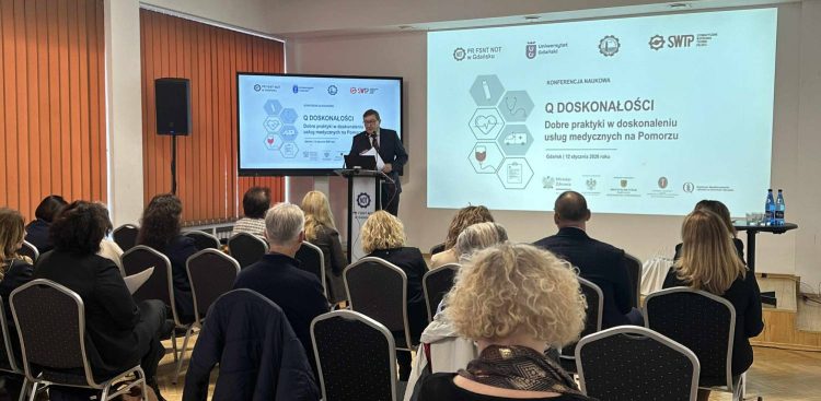 Konferencja „Q doskonałości - dobre praktyki w doskonaleniu usług medycznych na Pomorzu”. Gdańsk 12.01.2026 r. (fot. Radio Gdańsk/Oskar Bąk)