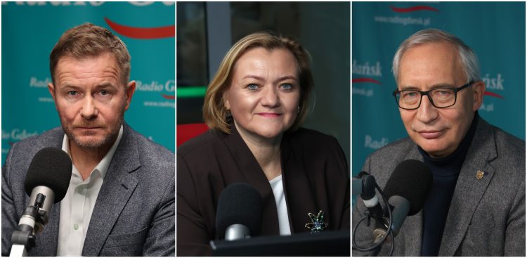 Ryszard Świlski, Anna Olkowska-Jacyno i Kazimierz Smoliński (fot. Radio Gdańsk/Adrian Kasprzycki)