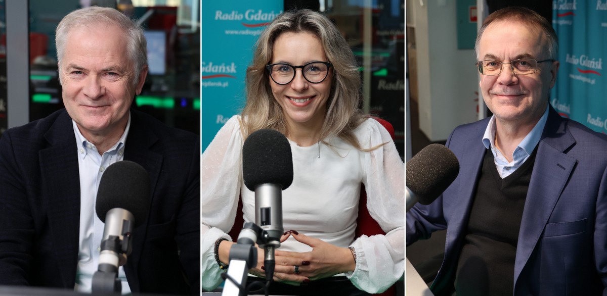 Sławomir Rybicki, Agnieszka Buczyńska, Jarosław Sellin (fot. Radio Gdańsk/Martyna Krawcewicz)