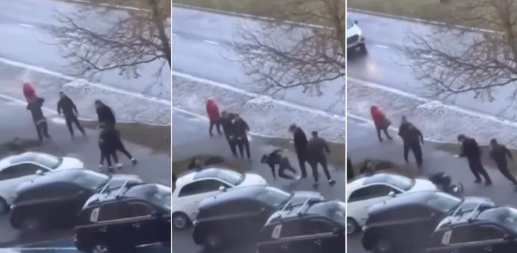 (fot. nagranie z monitoringu w słupskiej "Budowlance")