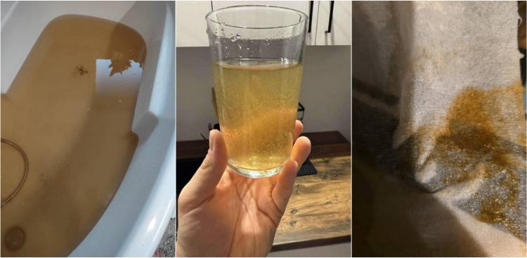 Woda płynąca z kranów w Gorzędzieju (fot. archiwa prywatne)