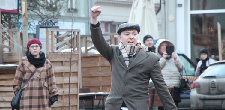 Scenka historyczna "Tczew 1920", zdjęcie archiwalne (fot. J. Ziółkowski/Fabryka Sztuk)