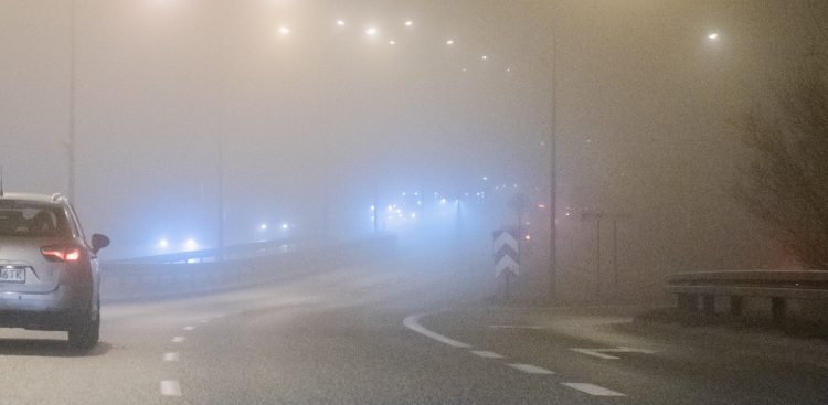 Silna mgła na drogach (fot. Anna Rezulak / KFP)